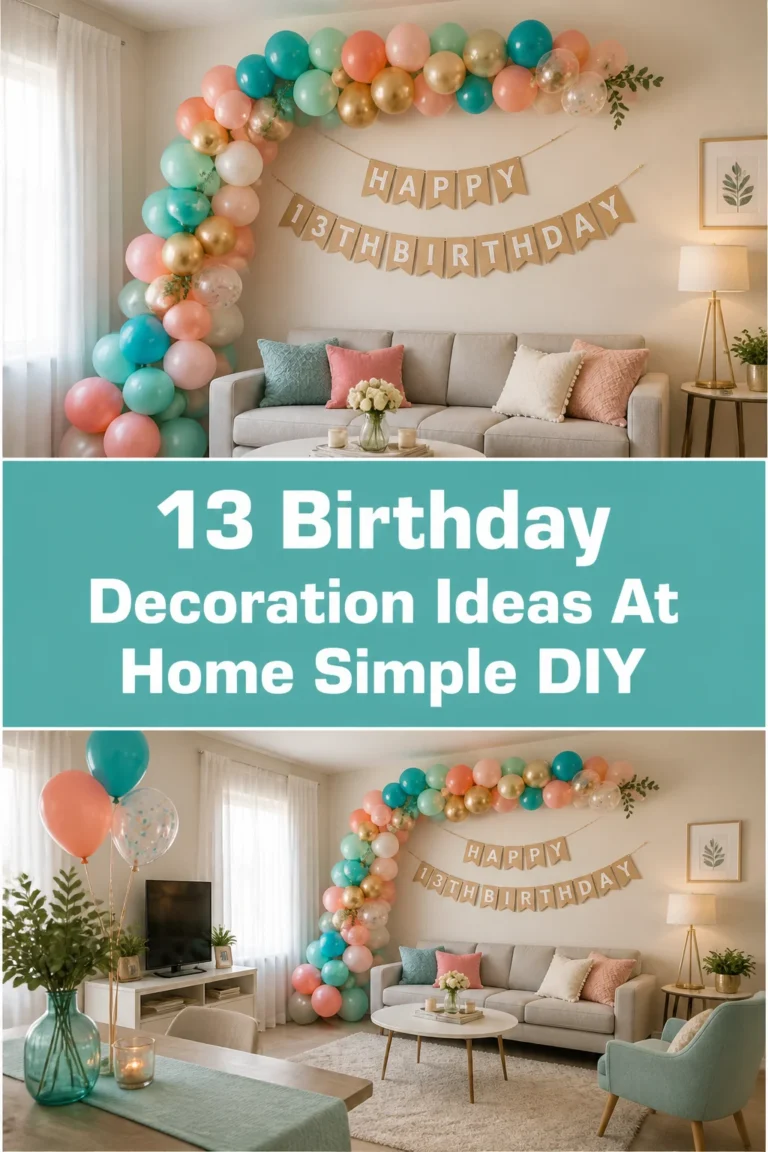 🎈 13 Birthday Decoration Ideas At Home Simple DIY