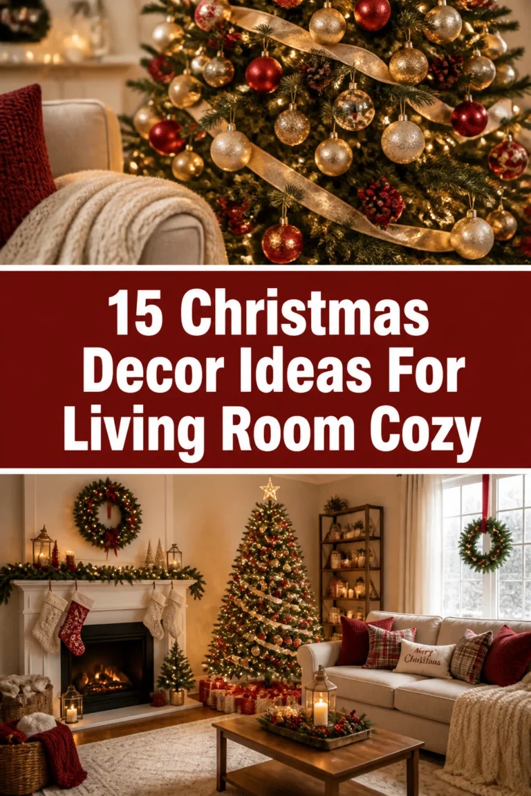 ✨ 15 Christmas Decor Ideas For Living Room Cozy
