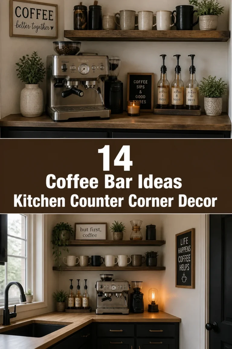 ☕ 14 Coffee Bar Ideas Kitchen Counter Corner Decor