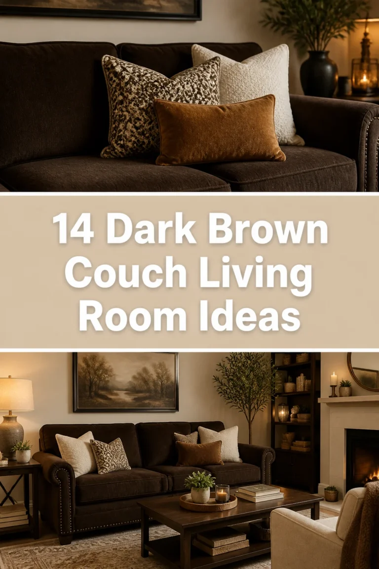 🛋️ 14 Dark Brown Couch Living Room Ideas