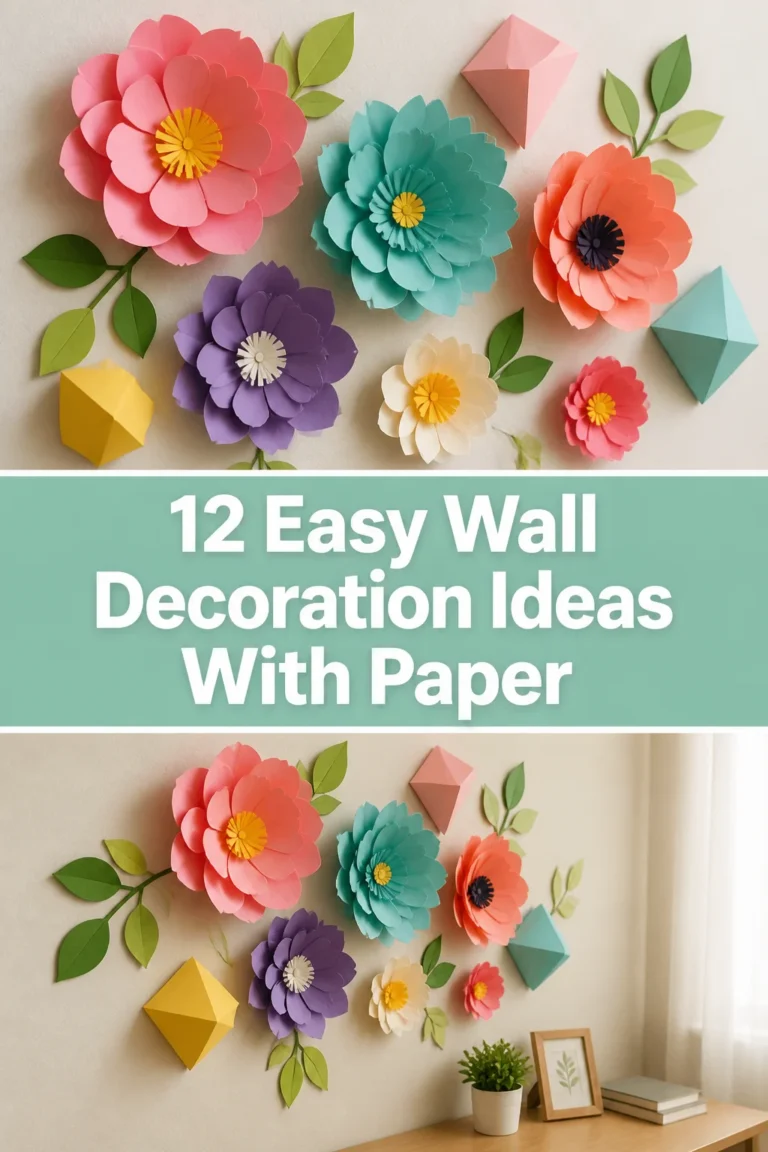 🎨 12 Easy Wall Decoration Ideas With Paper
