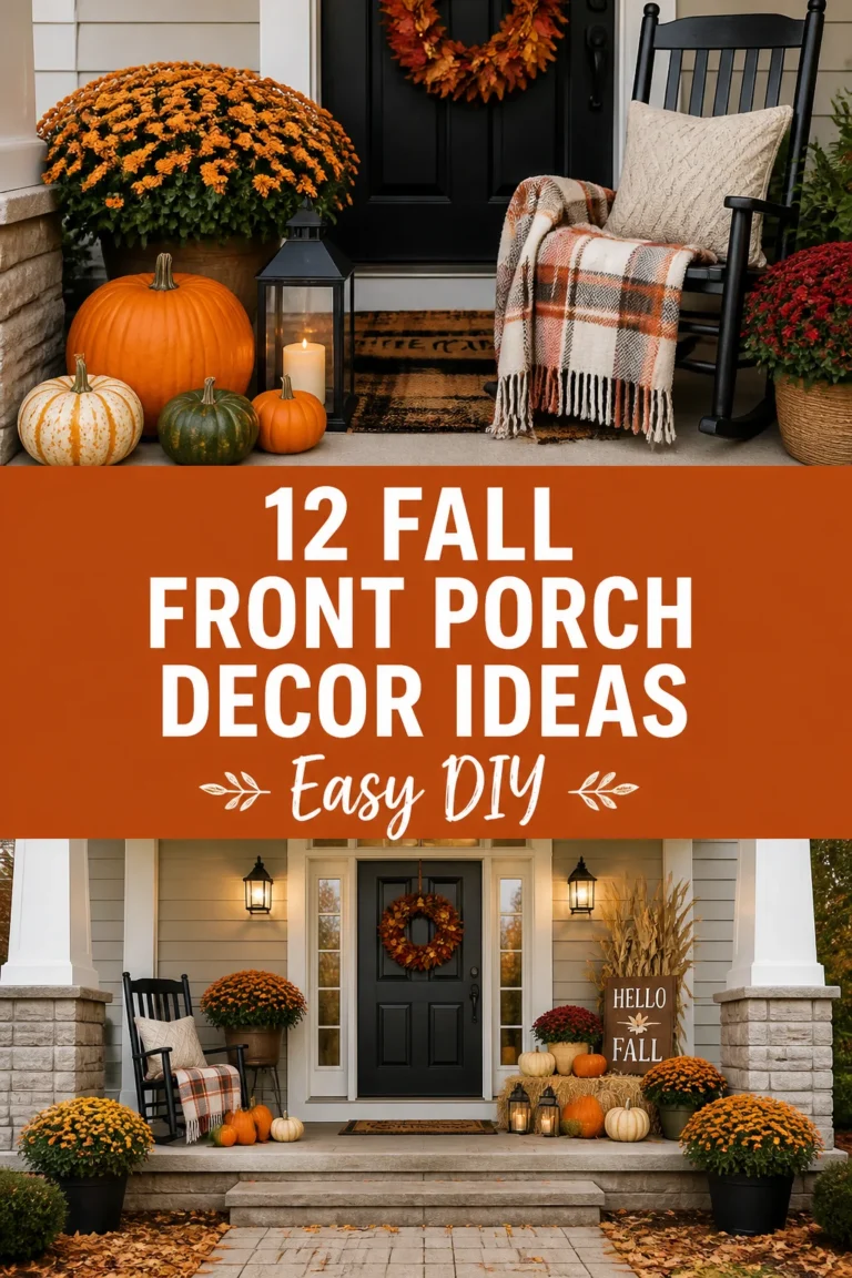 🍂 12 Fall Front Porch Decor Ideas Easy DIY
