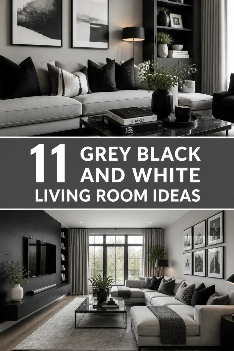 ⬛ 11 Grey Black And White Living Room Ideas
