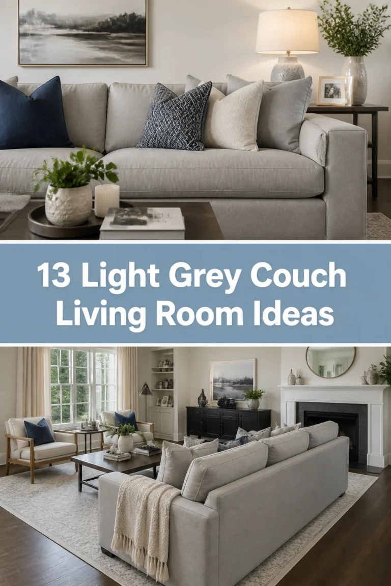 🛋️ 13 Light Grey Couch Living Room Ideas
