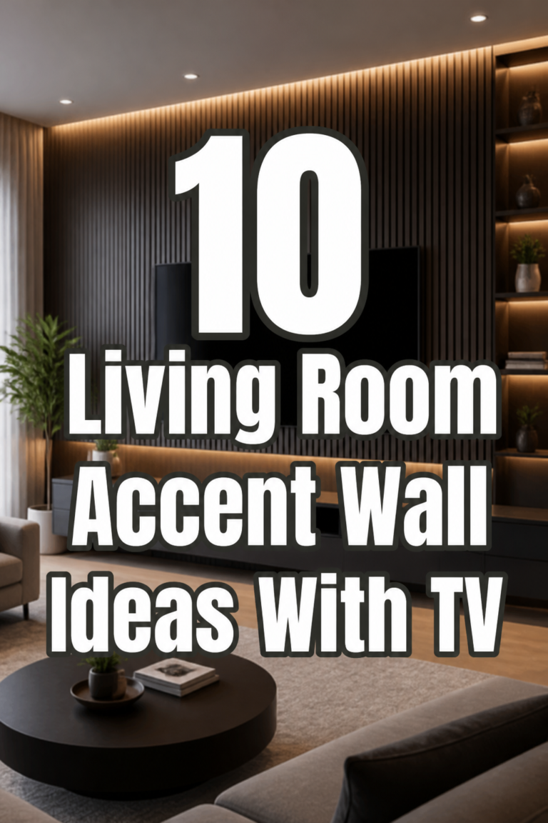 📺 10 Living Room Accent Wall Ideas With TV