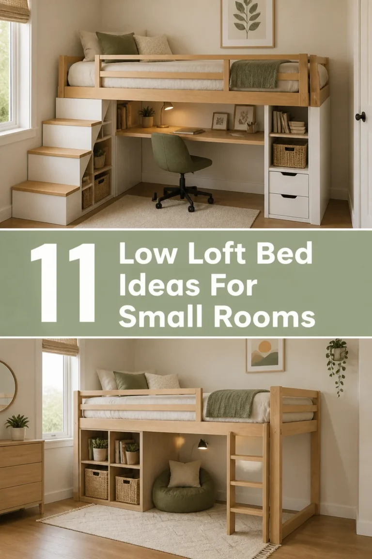 🛏️ 11 Low Loft Bed Ideas For Small Rooms