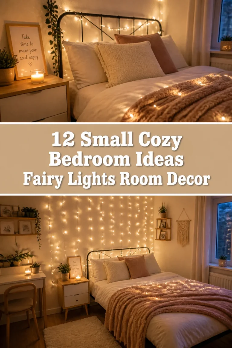 ✨ 12 Small Cozy Bedroom Ideas Fairy Lights Room Decor