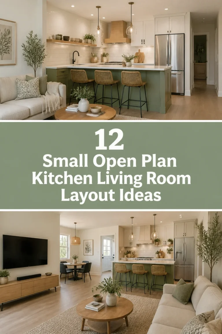 🍽 12 Small Open Plan Kitchen Living Room Layout Ideas