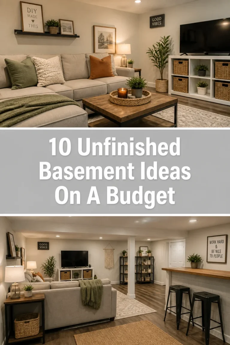 💡 10 Unfinished Basement Ideas On A Budget