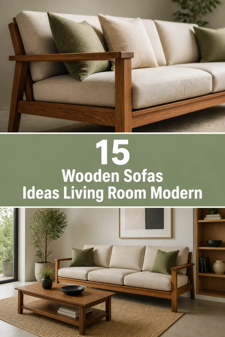 🛋️ 15 Wooden Sofas Ideas Living Room Modern