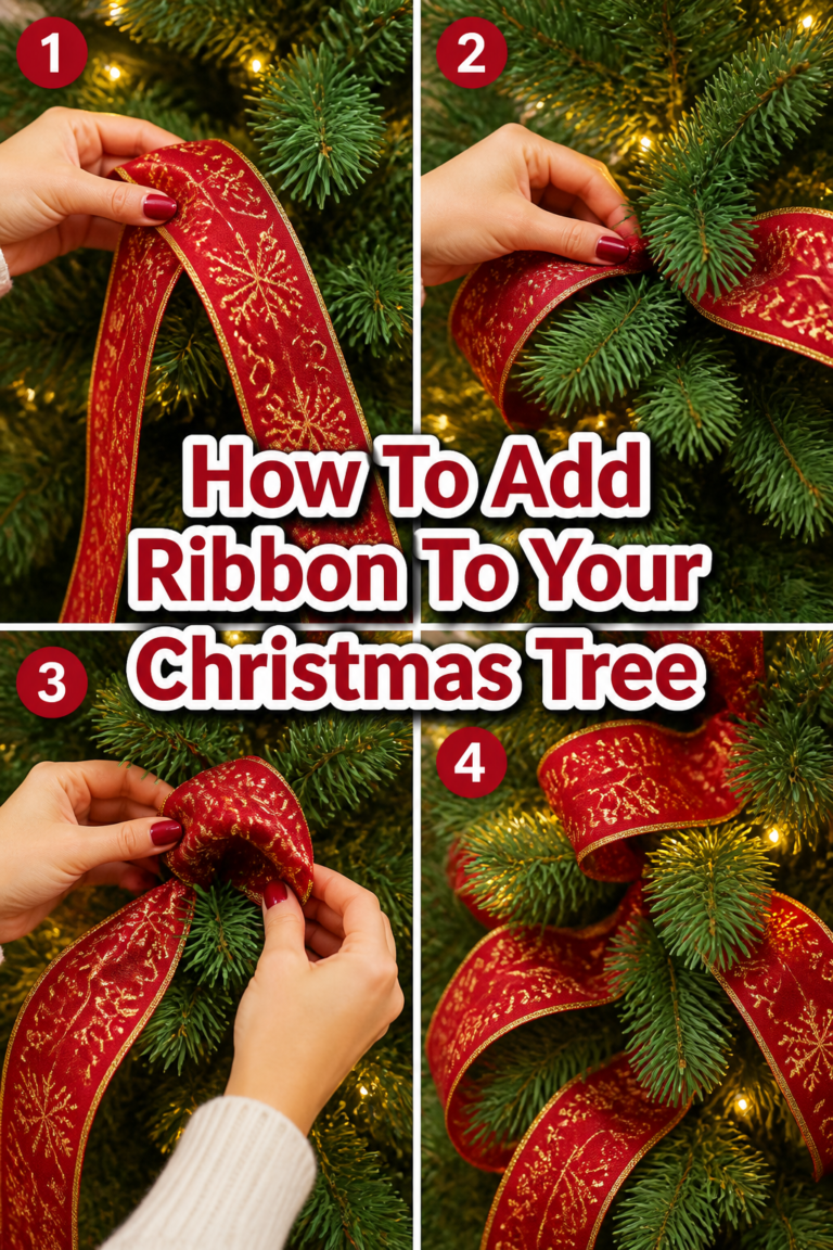 🎄 How To Add Ribbon To Your Christmas Tree