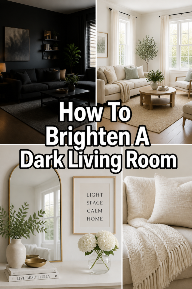 ✨ How To Brighten A Dark Living Room