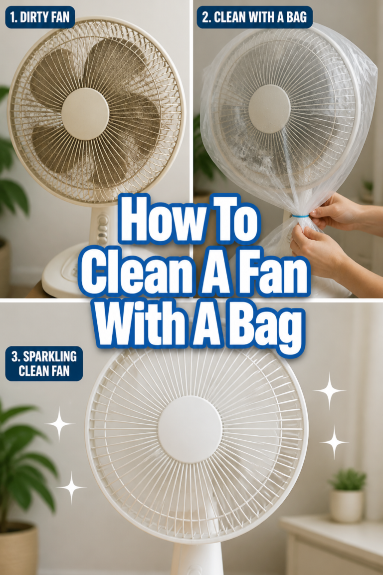 🌬️ How To Clean A Fan With A Bag