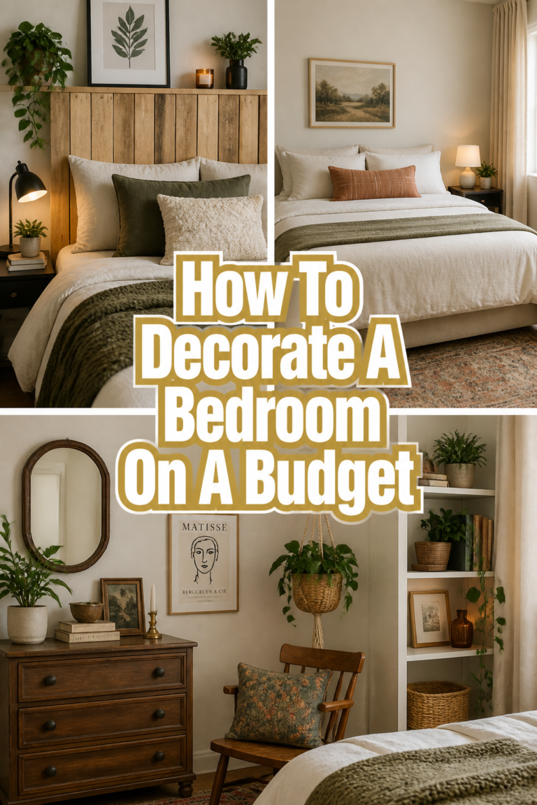 How To Decorate A Bedroom On A Budget