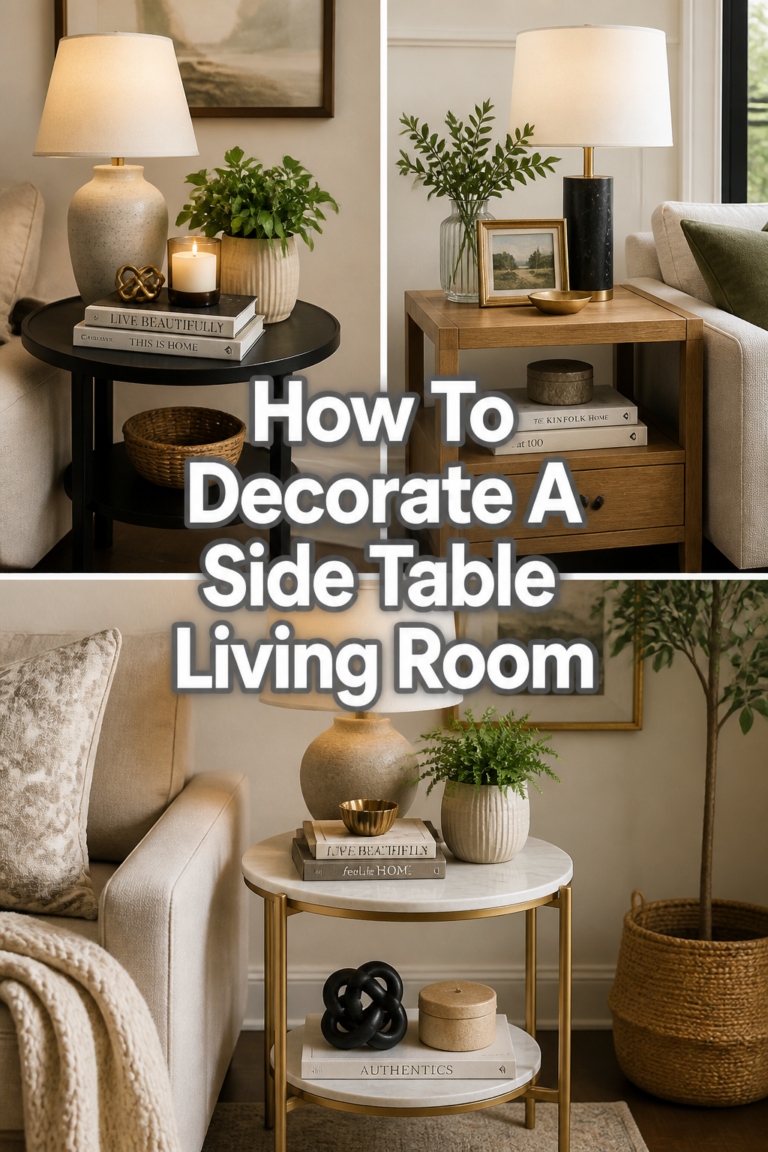 🌿 How To Decorate A Side Table Living Room