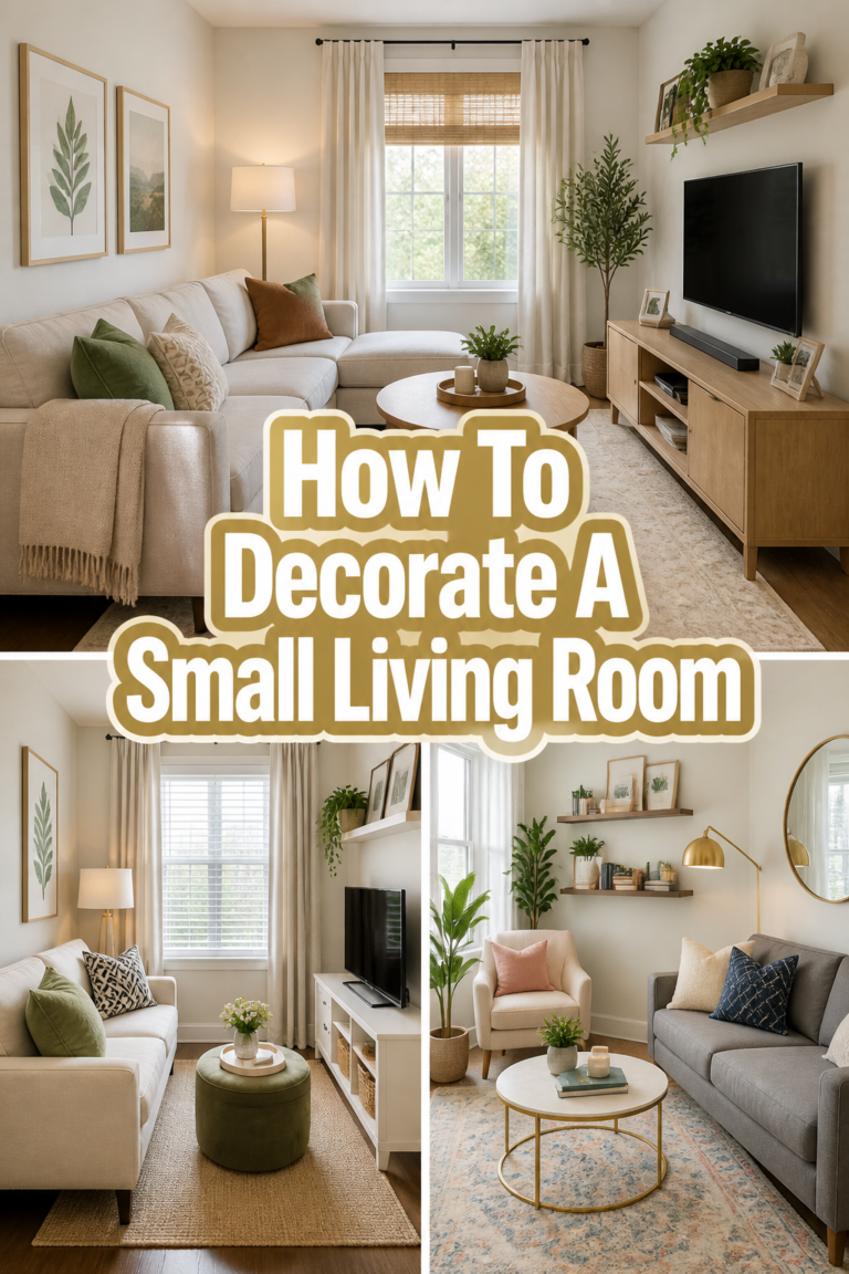 🏠 How To Decorate A Small Living Room