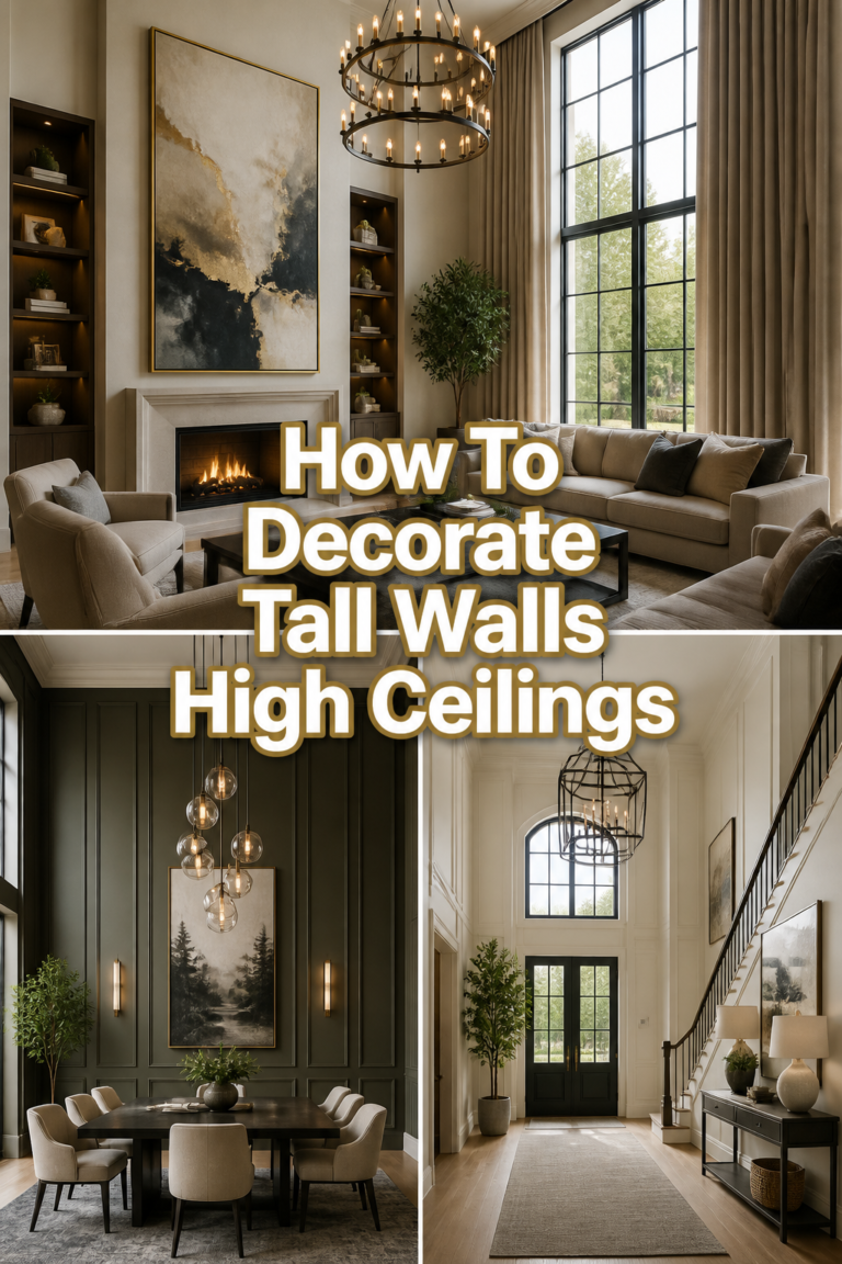 🏠 How To Decorate Tall Walls High Ceilings