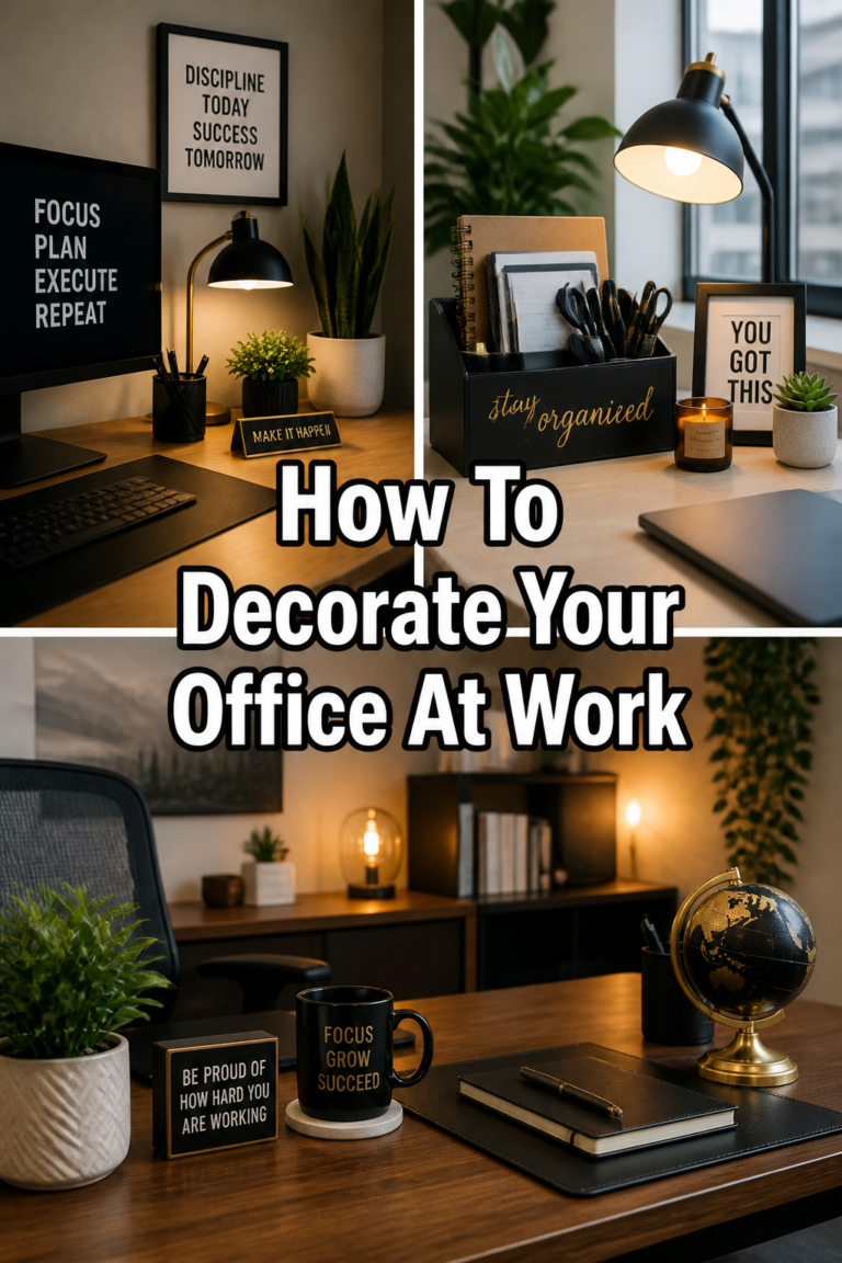 🌱 How To Decorate Your Office At Work