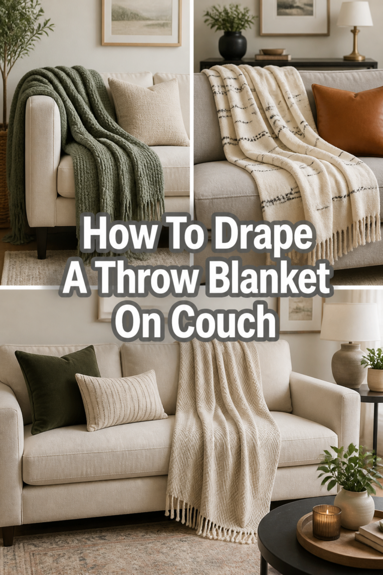 🛋️ How To Drape A Throw Blanket On Couch