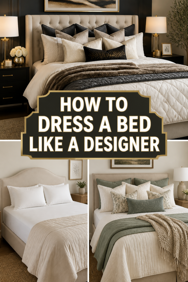 ✨ How To Dress A Bed Like A Designer