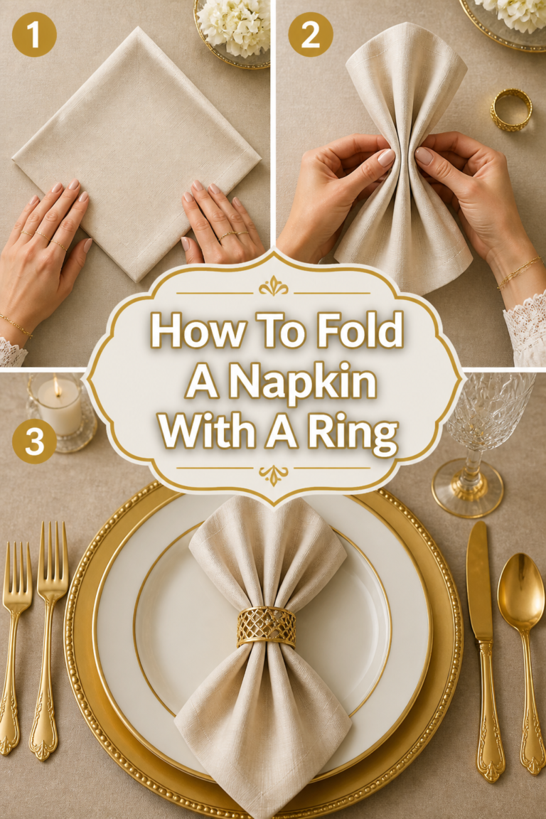 🎀 How To Fold A Napkin With A Ring