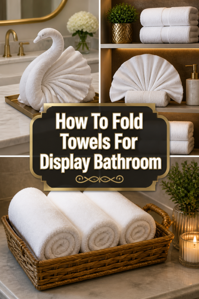 ✨ How To Fold Towels For Display Bathroom