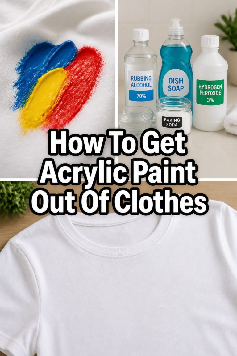🎨 How To Get Acrylic Paint Out Of Clothes