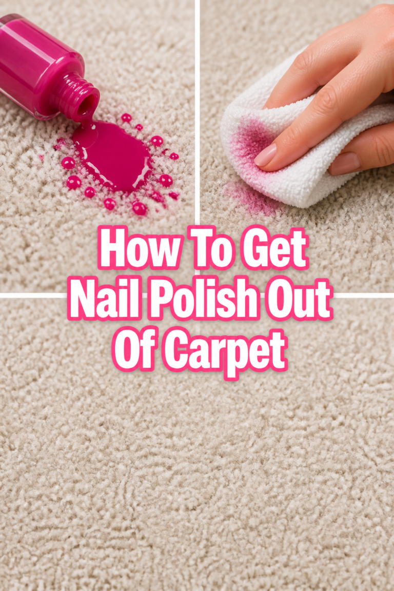 💅 How To Get Nail Polish Out Of Carpet