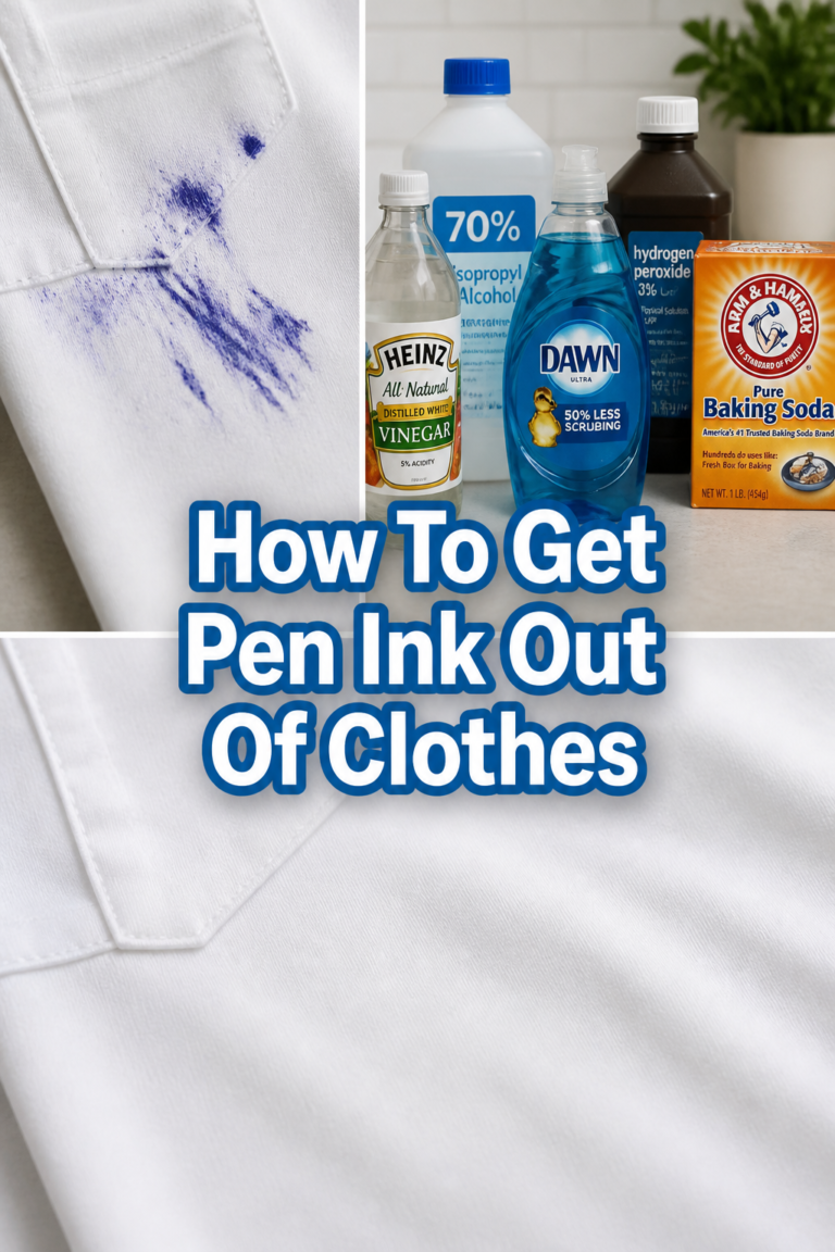🖊️ How To Get Pen Ink Out Of Clothes