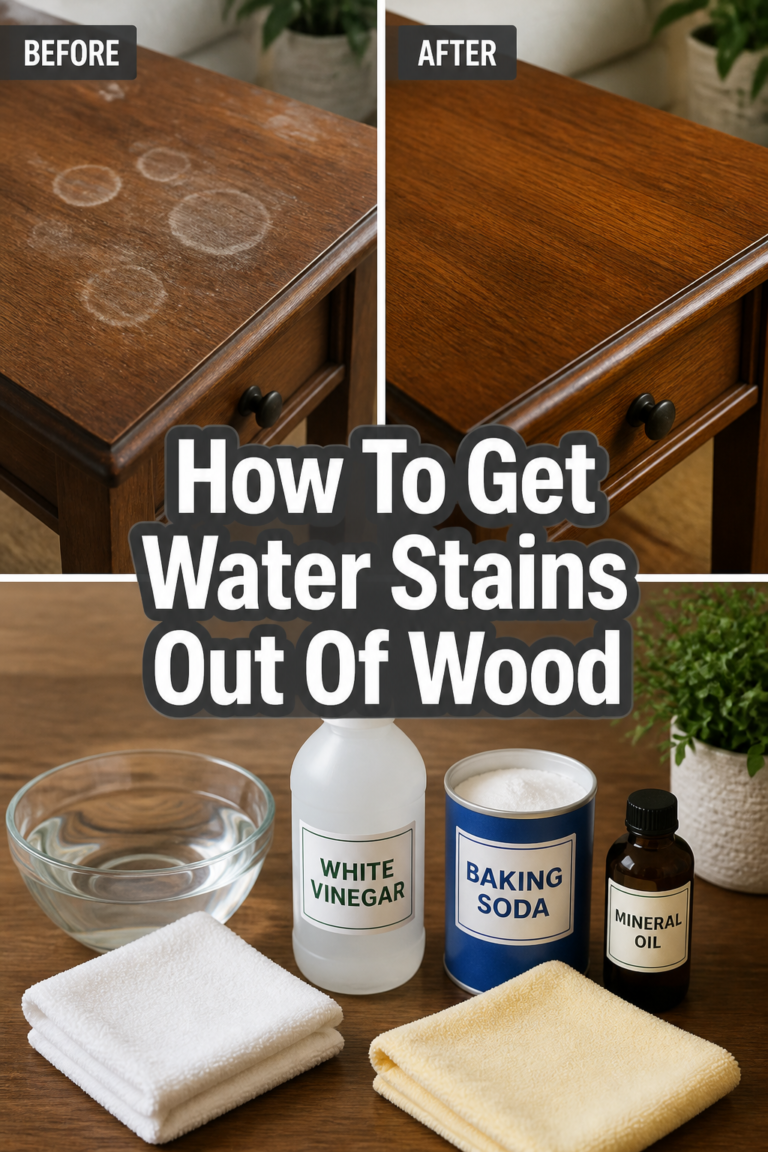 How To Get Water Stains Out Of Wood