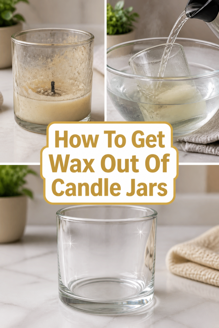 🕯️ How To Get Wax Out Of Candle Jars