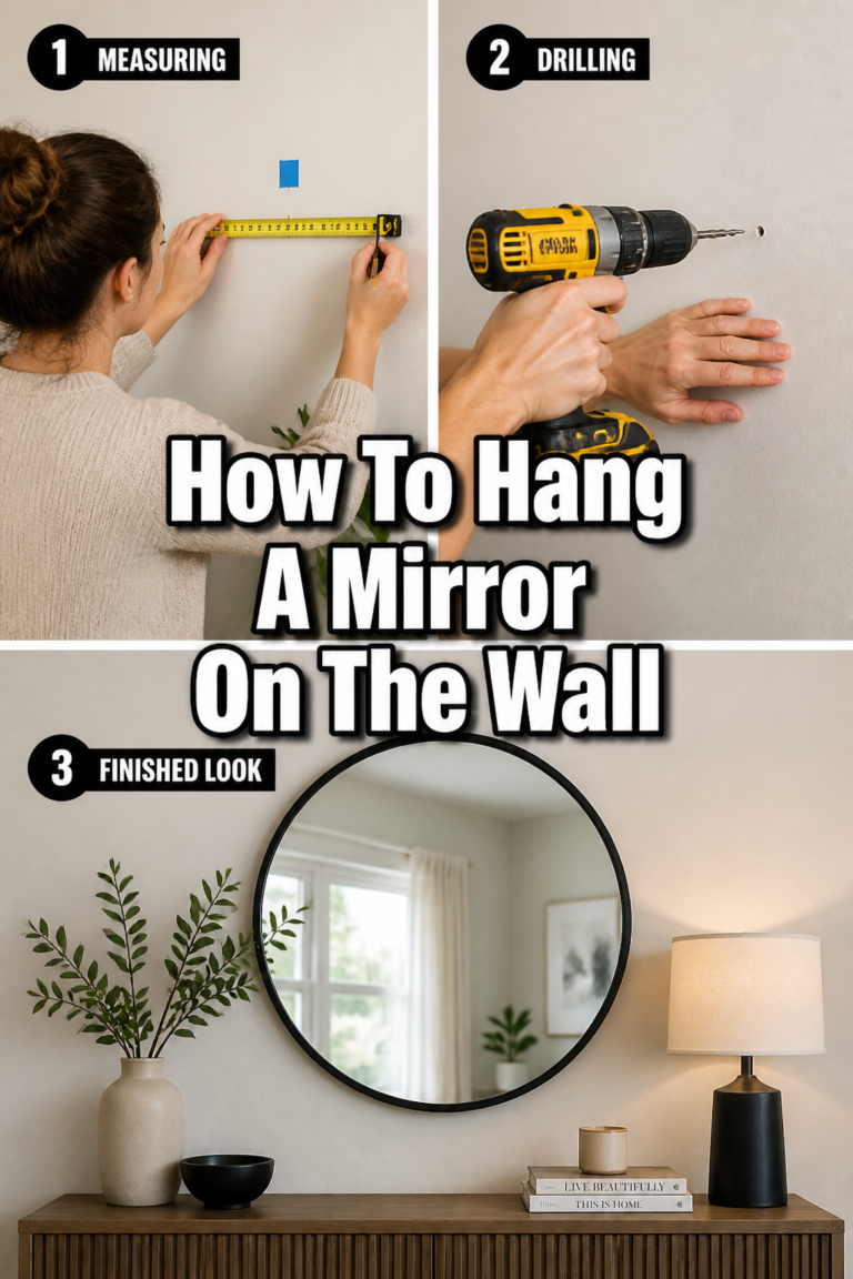 How To Hang A Mirror On The Wall