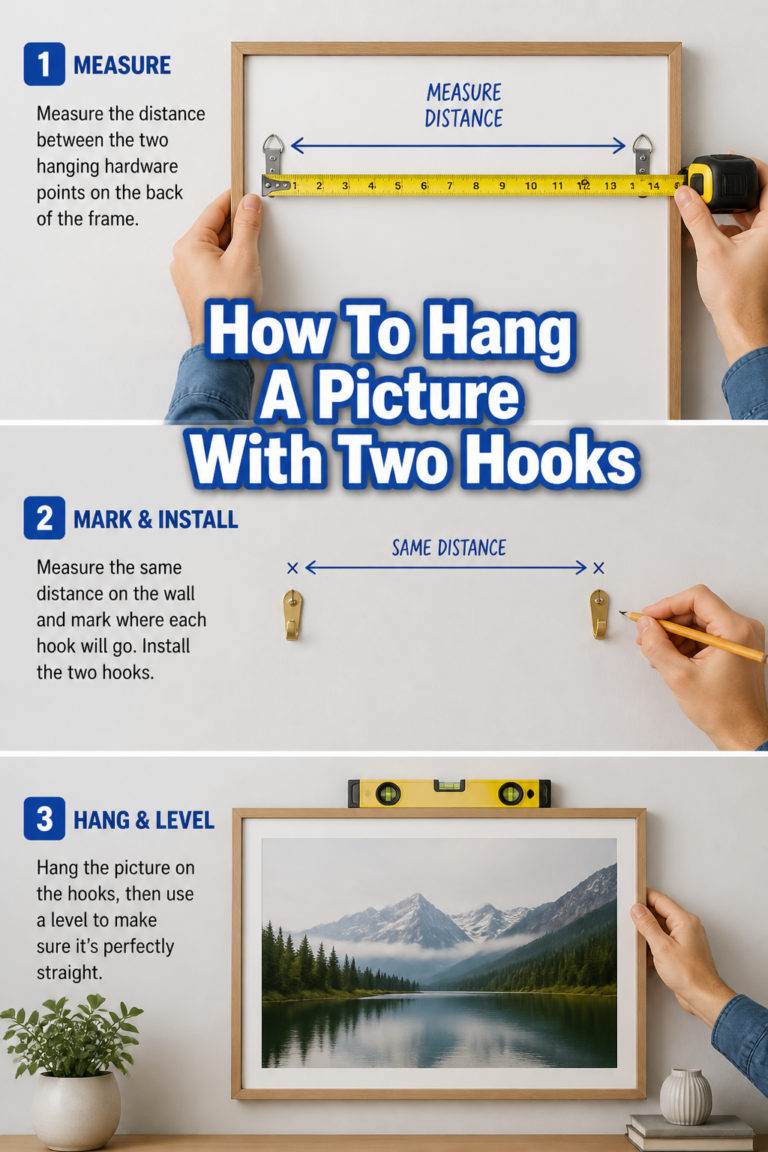 🖼️ How To Hang A Picture With Two Hooks