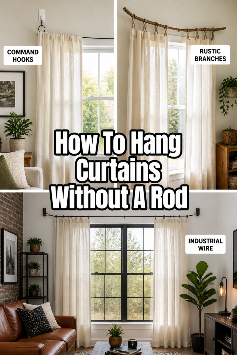 🏡 How To Hang Curtains Without A Rod