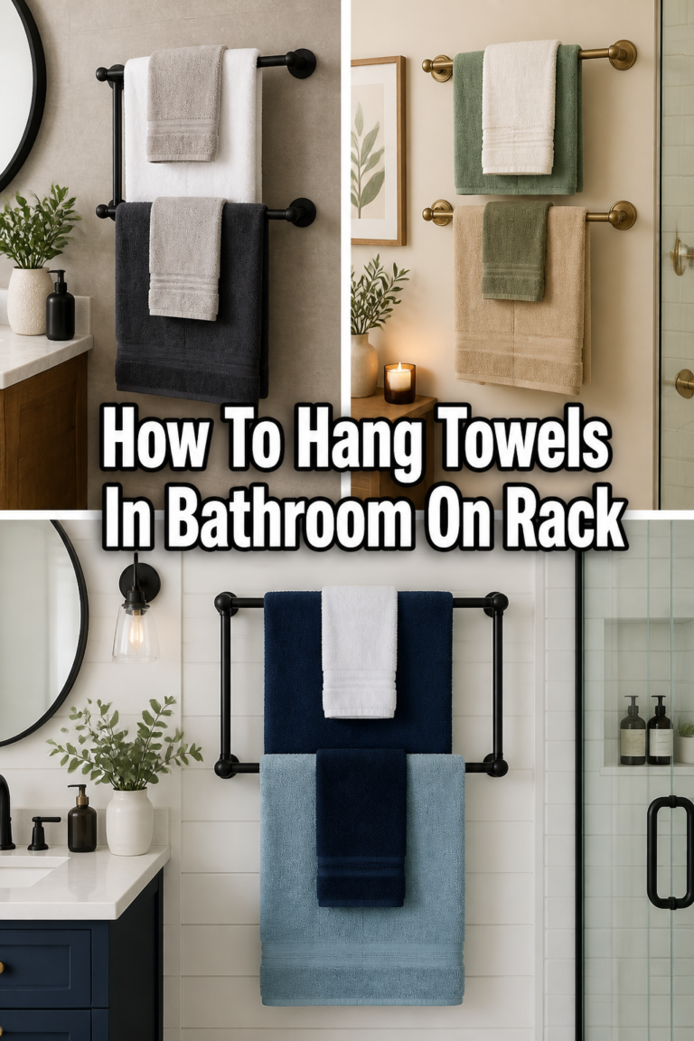 ✨ How To Hang Towels In Bathroom On Rack