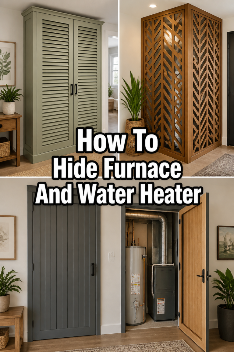 🏠 How To Hide Furnace And Water Heater
