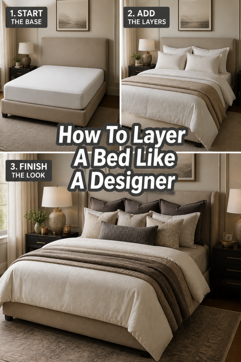 🛌 How To Layer A Bed Like A Designer