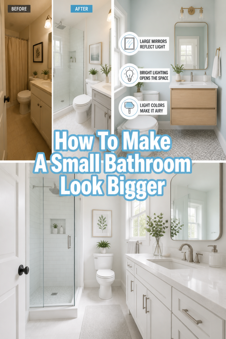 How To Make A Small Bathroom Look Bigger