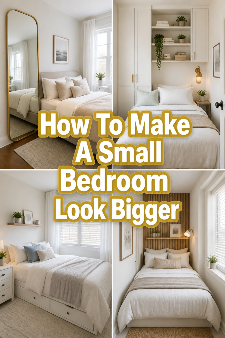 ✨ How To Make A Small Bedroom Look Bigger