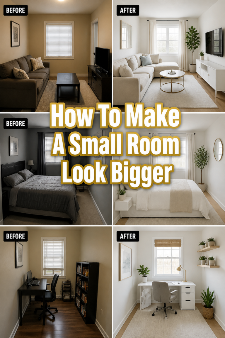 ✨ How To Make A Small Room Look Bigger