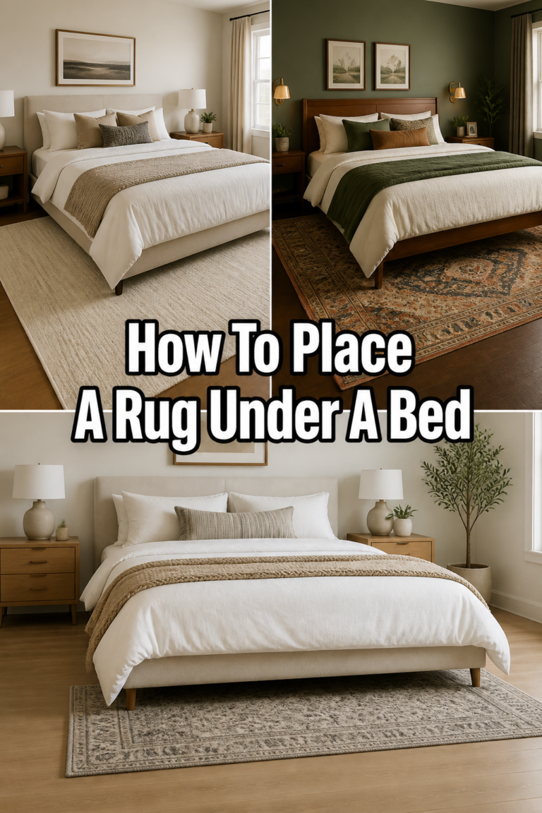 🛌 How To Place A Rug Under A Bed