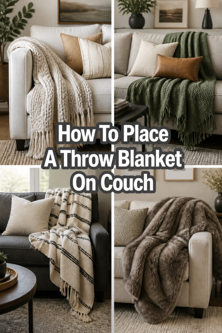 ✨ How To Place A Throw Blanket On Couch