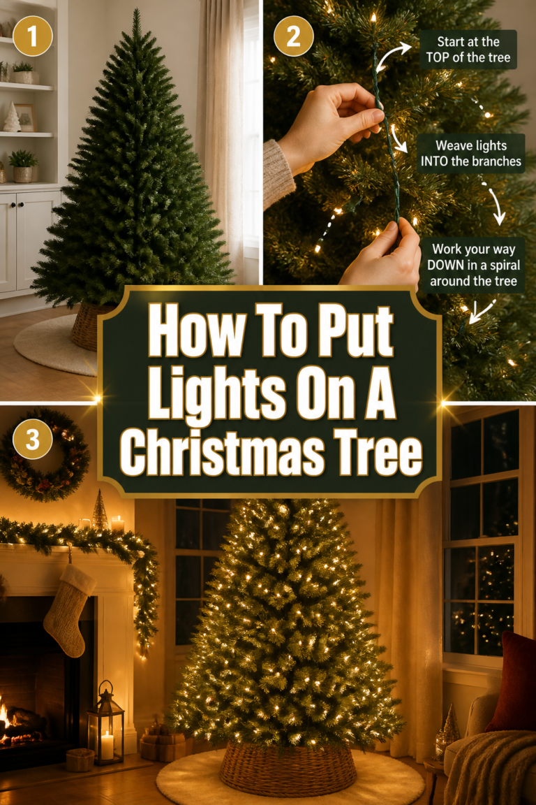 🎄 How To Put Lights On A Christmas Tree
