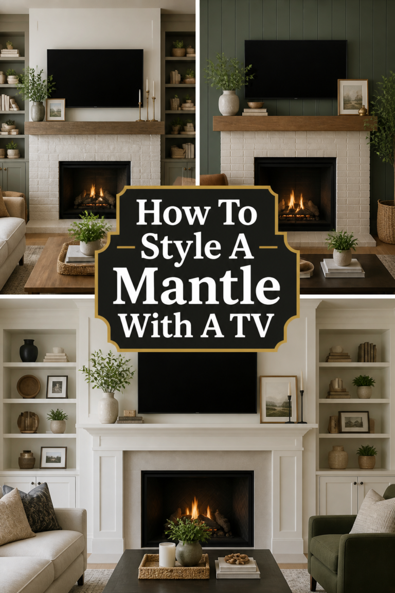🖼️ How To Style A Mantle With A TV