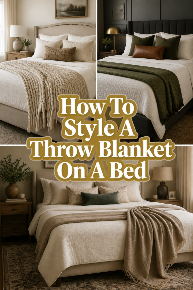 🛋️ How To Style A Throw Blanket On A Bed