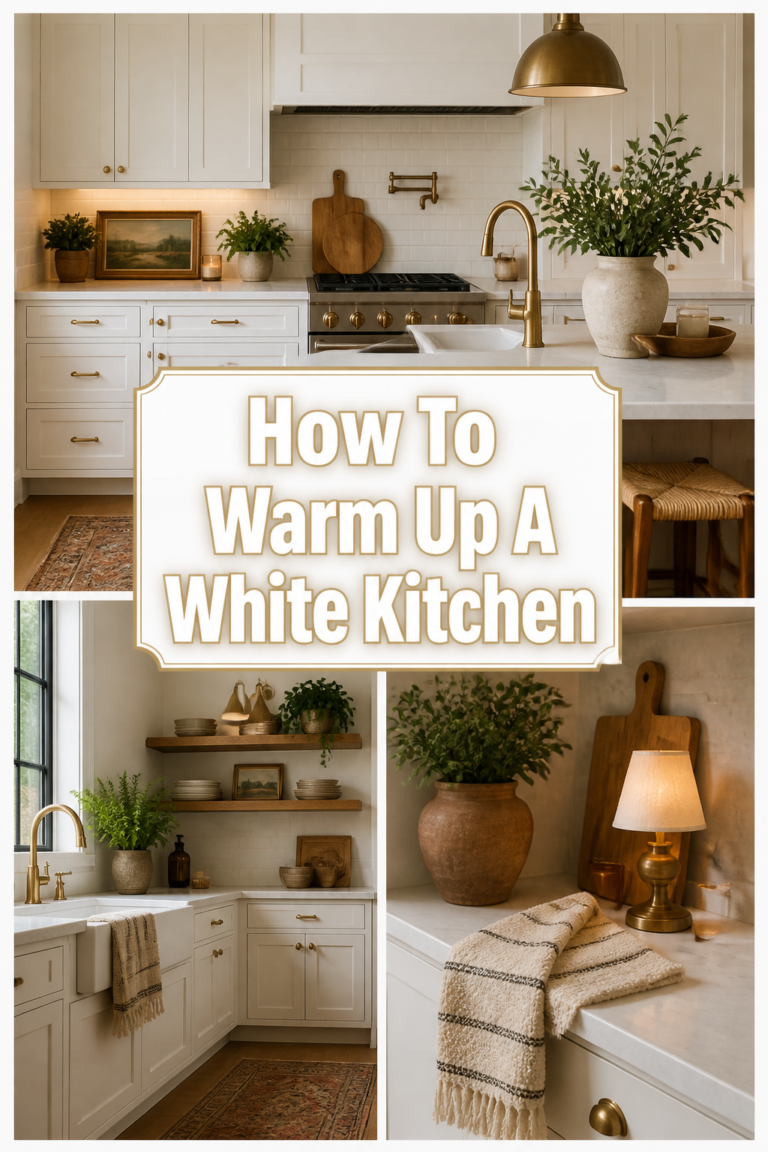 🏠 How To Warm Up A White Kitchen