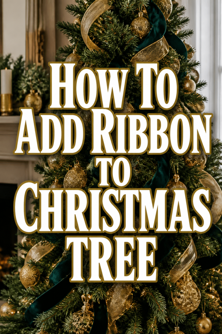 🎄 How To Add Ribbon To Christmas Tree