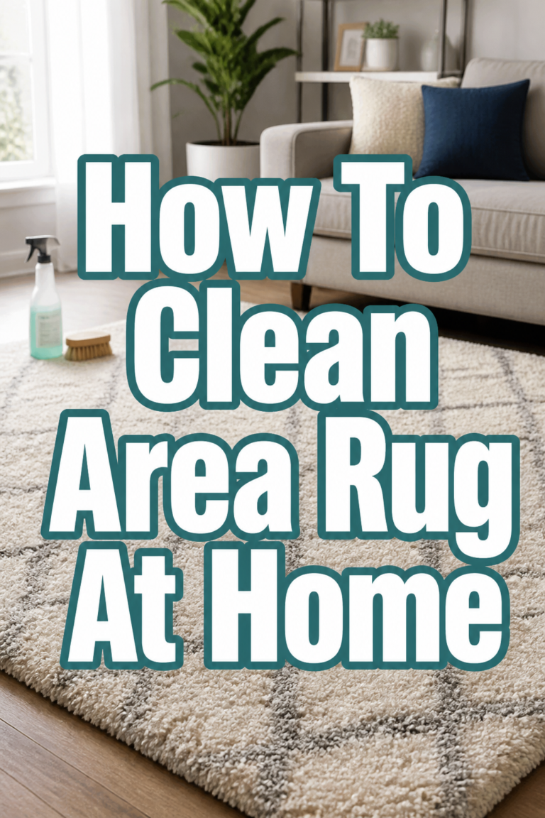 ✨ How To Clean Area Rug At Home