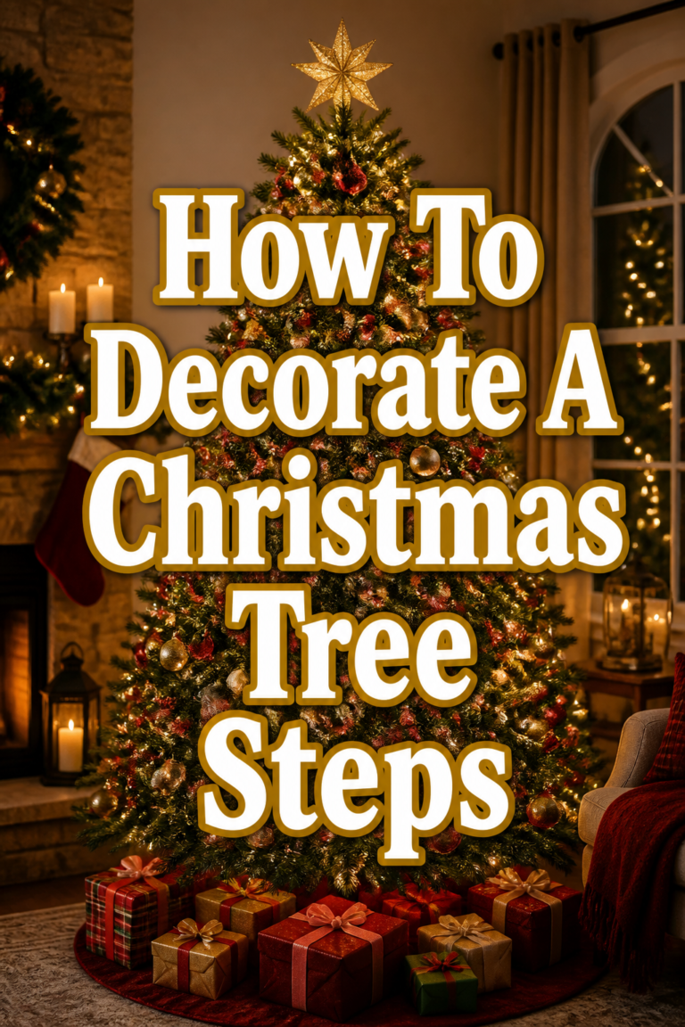 🌱 How To Decorate A Christmas Tree Steps