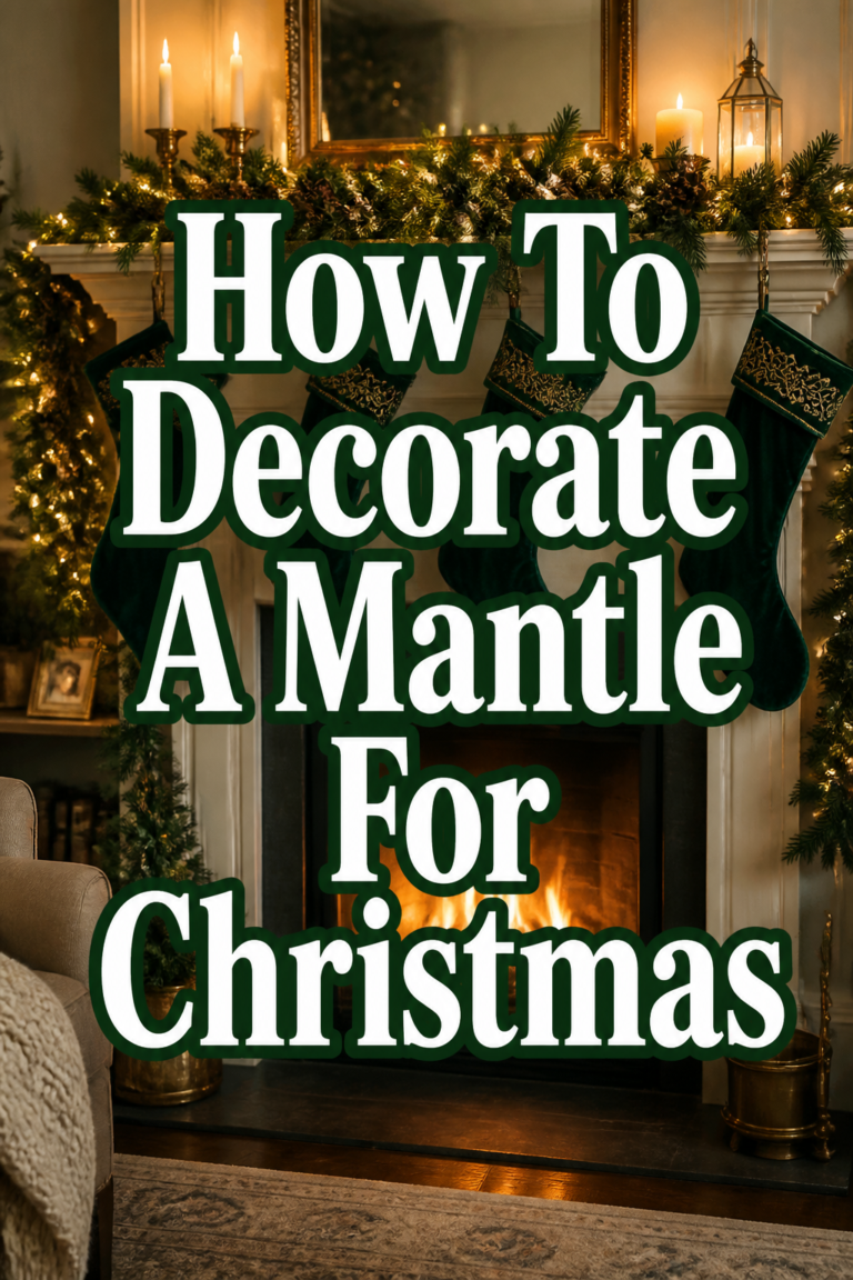 ✨ How To Decorate A Mantle For Christmas